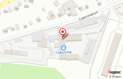Торговая компания Сафо-КМВ на Совхозной улице на карте