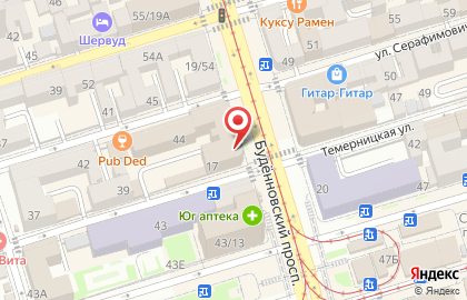 Совкомбанк в Ростове-на-Дону на карте