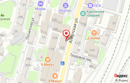 Аптека Монастырёв.рф на Алеутской улице на карте