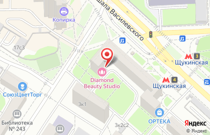 Эконом-парикмахерская Орхидея на улице Маршала Василевского на карте