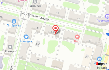 Центр жилья на улице 22 Партсъезда на карте