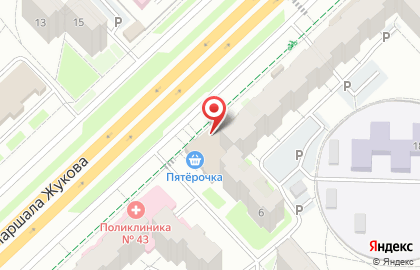 Оптово-розничный магазин цветов Optroz.ru на улице Маршала Жукова на карте