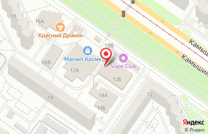 Парикмахерская Феникс на Камышинской улице на карте