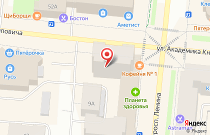 КБ Восточный на проспекте Ленина на карте