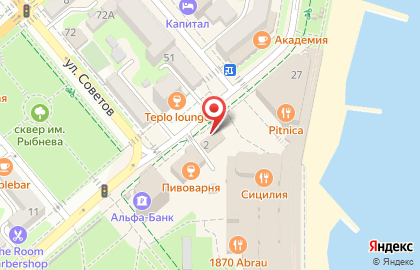 Кафе Бочка в Новороссийске на карте