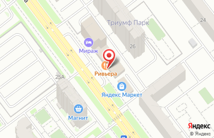 Ресторан Ривьера в Заволжском районе на карте
