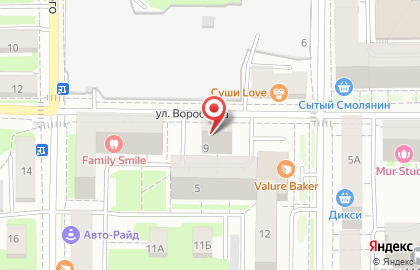 Ортопедический салон «Во Благо» на улице Воробьёва на карте