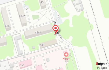 Киоск овощей и фруктов на Московском шоссе на карте