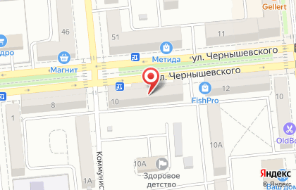 Общежитие, ЖУК на улице Чернышевского на карте