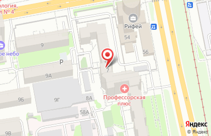 Ива в Верх-Исетском районе на карте