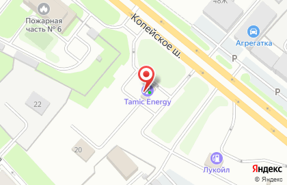 Tamic energy на Копейском шоссе на карте