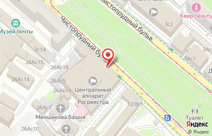 Федеральная служба государственной регистрации, кадастра и картографии в Москве на карте