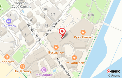 Караоке-клуб Opera на улице Бестужева на карте