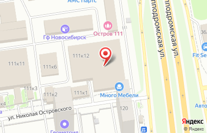 Фабрика мебели ИнтерДизайн на улице Николая Островского на карте