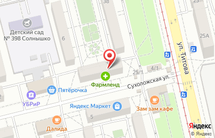 Служба заказа товаров аптечного ассортимента Аптека.ру на Сухоложской улице на карте
