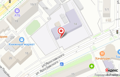 Якутский городской лицей на улице Ярославского на карте