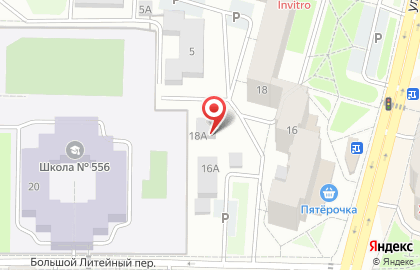 Медицинская компания Инвитро на улице Токарева на карте