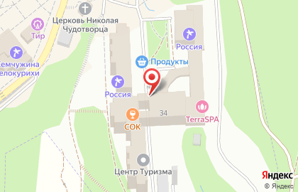 Санаторий Россия в Белокурихе на карте
