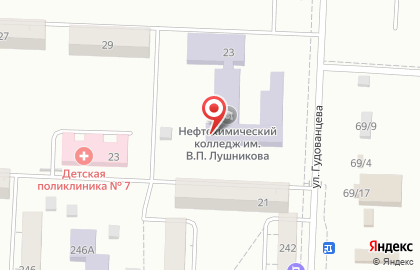 Казанский нефтехимический колледж имени В.П. Лушникова на карте
