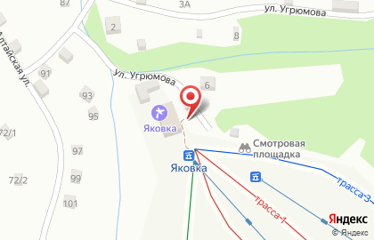 Горнолыжный комплекс Яковка на карте