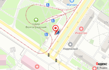 Магазин продуктов на улице Белореченская на карте