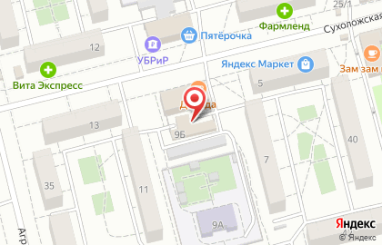 Пункт приема вторсырья на Сухоложской улице на карте