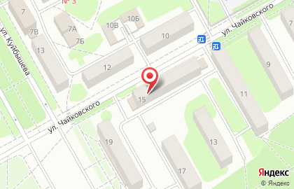 Банкомат ВТБ на улице Чайковского на карте