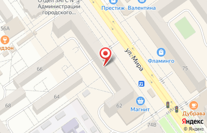 Торговая компания Окна Гранд на улице Мира, 62 на карте