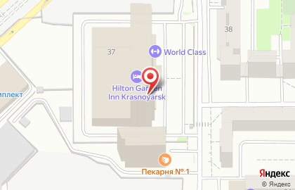 Hilton Garden Inn Krasnoyarsk на карте