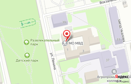 Участковый пункт полиции, опорный пункт на улице Ленина на карте