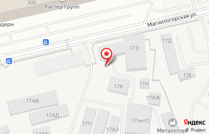 Найс на Магнитогорской улице на карте