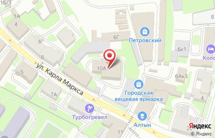 Стрекоза на улице Карла Маркса на карте