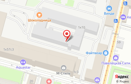 Кофейня Шоколадница в Партийном переулке, 1 к 10 на карте