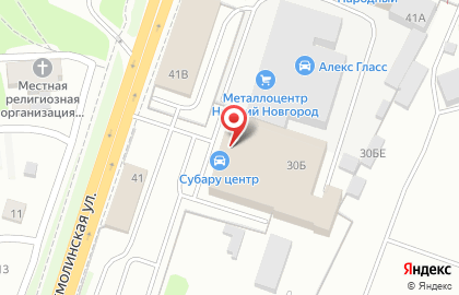 Автотехцентр Субару Центр Нижний Новгород на карте