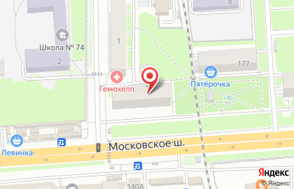 36.7 на Московском шоссе на карте