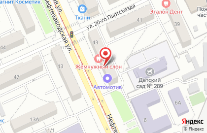Салон красоты Плезир на Нефтезаводской улице на карте