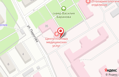 Центр платных медицинских услуг Республиканская больница им. В.А. Баранова на улице Фрунзе на карте