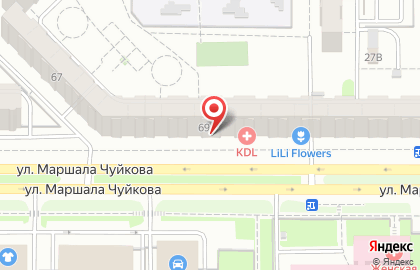 Интим-магазин Эролайф на улице Маршала Чуйкова на карте