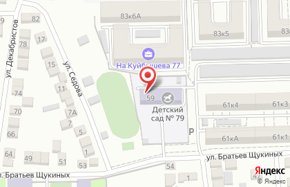Детский сад №79 во Владикавказе на карте