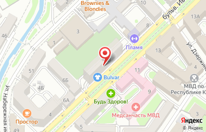 Центр кадастра недвижимости и геодезии в Симферополе на карте