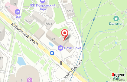 Сочи-бриз на карте
