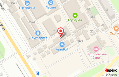 Магазин мяса на Восточно-Выборгском шоссе, 25 к1а на карте