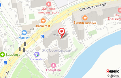 Медицинская лаборатория CL LAB на Сормовской улице на карте