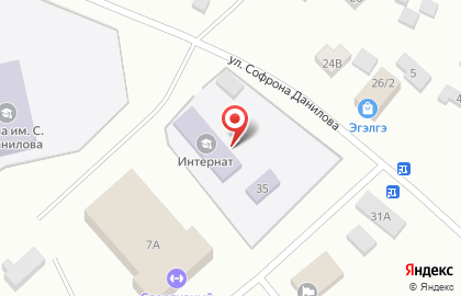 Пришкольный интернат на карте