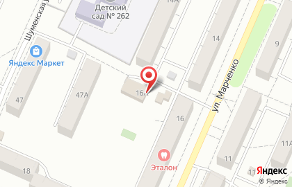 Участковый пункт полиции в Тракторозаводском районе на карте