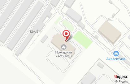 Пожарная часть №3 1 отряд федеральной противопожарной службы по Костромской области на карте