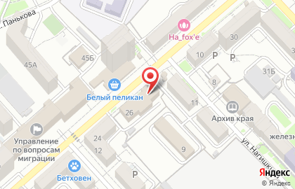 Банкомат АКБ Росбанк, Дальневосточный филиал в Центральном районе на карте