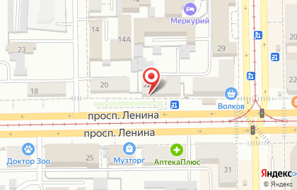Ювелирный бутик Тет-а-Тет на проспекте Ленина на карте