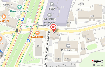 Посольство Индии в г. Москве на улице Воронцово Поле на карте