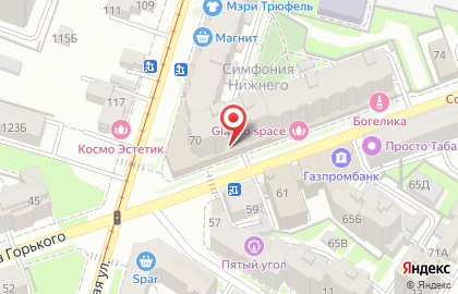 Салон мебели Анонс на улице Максима Горького на карте